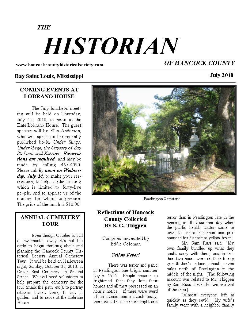 Historian 10-07 page 1