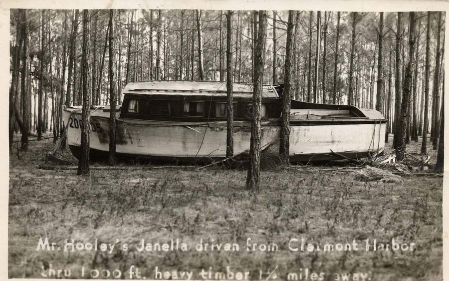 Mr. Hooley's Janella driven from Clermont Harbor - Hurricane of 1947 ...